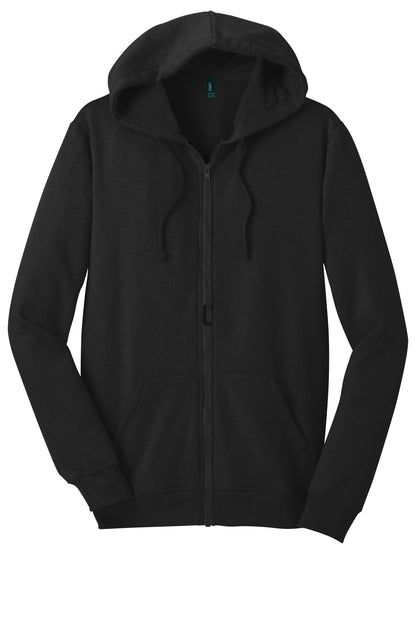 District The Concert Fleece Full-Zip Hoodie DT800 Black