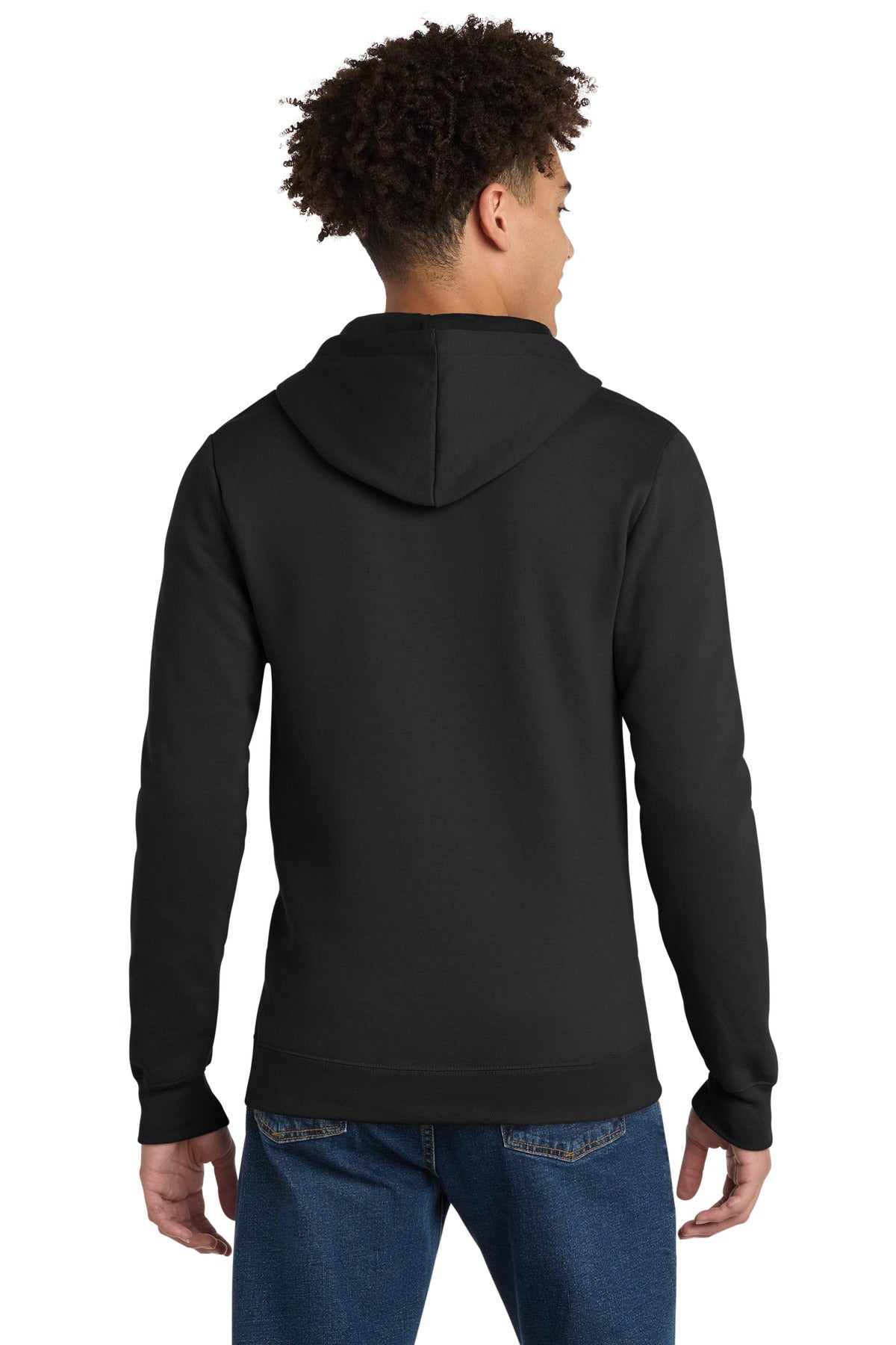 District The Concert Fleece Full-Zip Hoodie DT800 Black
