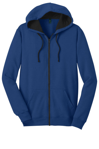 District The Concert Fleece Full-Zip Hoodie DT800 Deep Royal