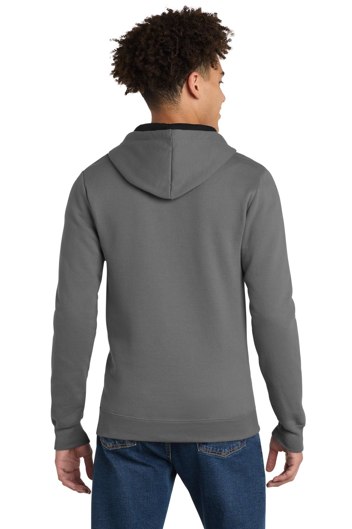 District The Concert Fleece Full-Zip Hoodie DT800 Grey