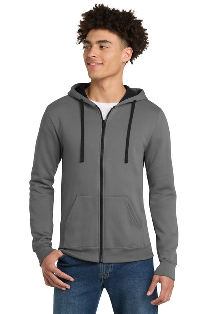 District The Concert Fleece Full-Zip Hoodie DT800 Grey