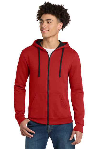 District The Concert Fleece Full-Zip Hoodie DT800 New Red