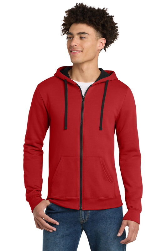District The Concert Fleece Full-Zip Hoodie DT800 New Red