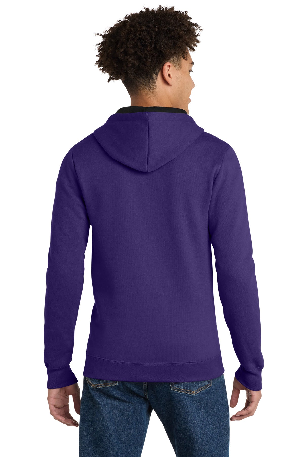 District The Concert Fleece Full-Zip Hoodie DT800 Purple