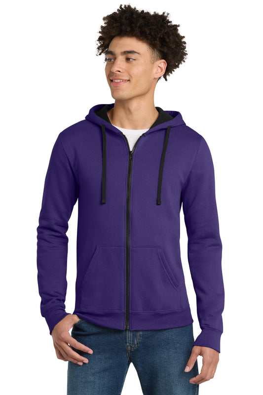 District The Concert Fleece Full-Zip Hoodie DT800 Purple