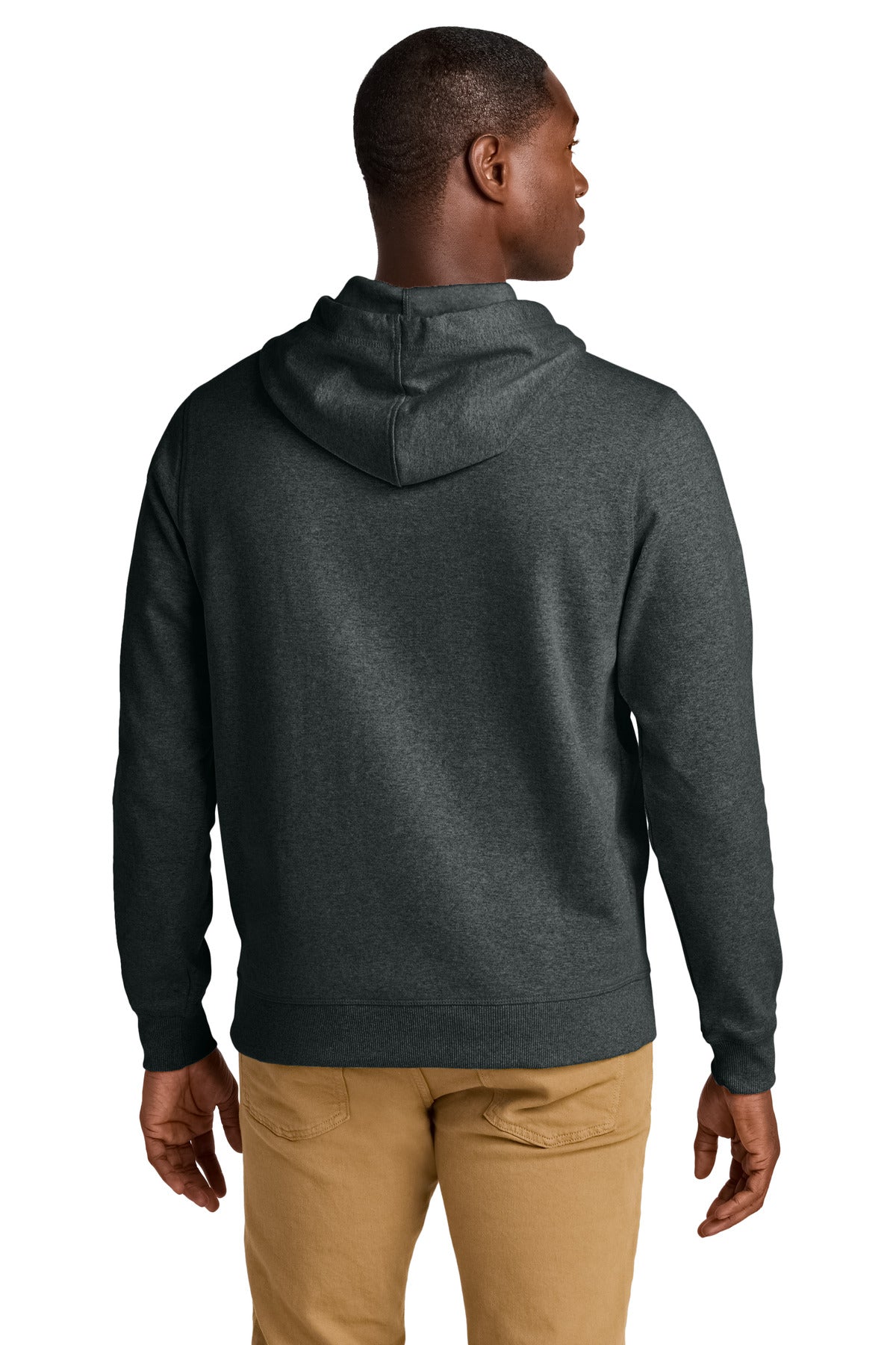 District Re-FleeceHoodie DT8100 Charcoal Heather