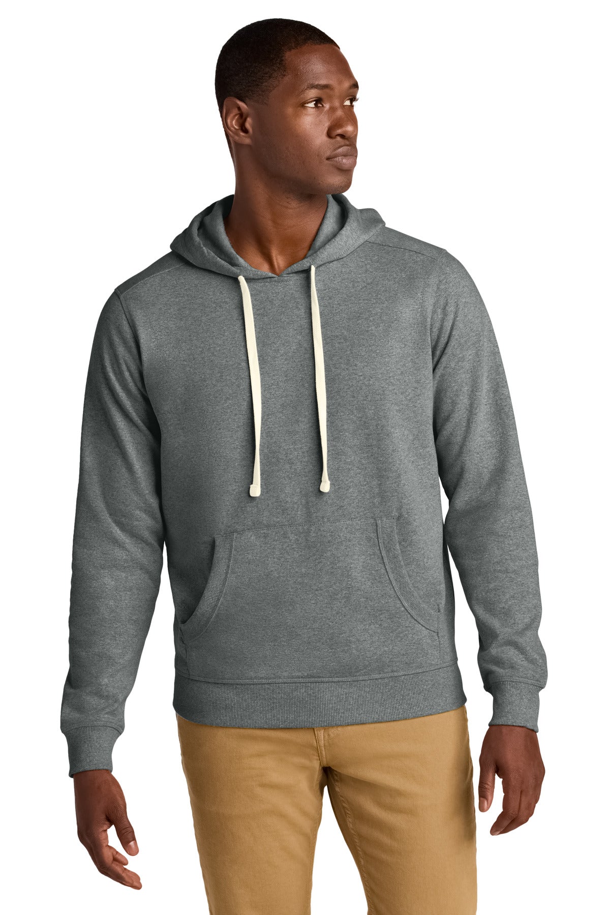 District Re-FleeceHoodie DT8100 Deep Grey Heather