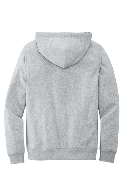 District Re-FleeceHoodie DT8100 Light Heather Grey