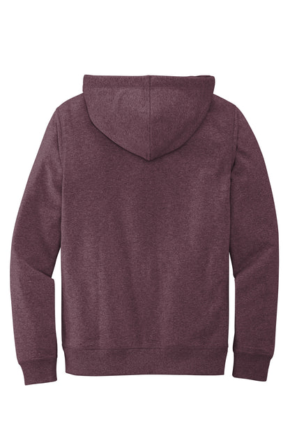 District Re-FleeceHoodie DT8100 Maroon Heather
