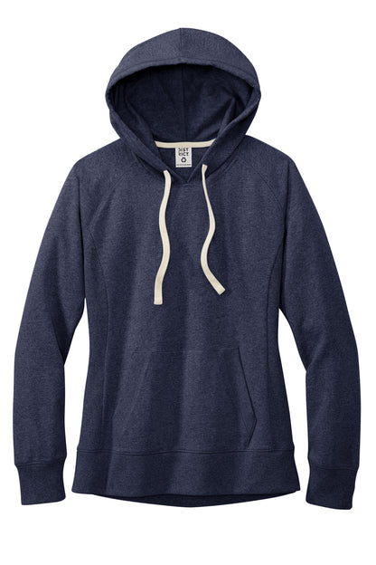 District Women's Re-Fleece Hoodie DT8101 Heathered Navy