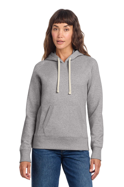District Women's Re-Fleece Hoodie DT8101 Light Heather Grey