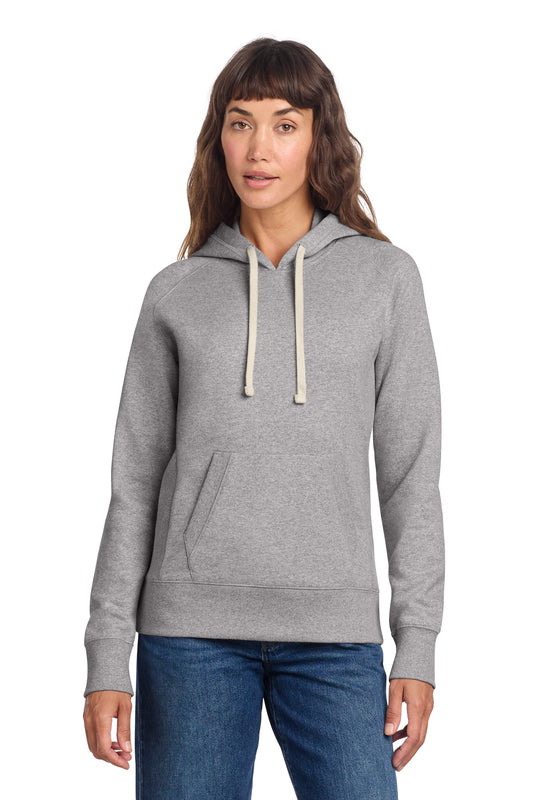 District Women's Re-Fleece Hoodie DT8101 Light Heather Grey