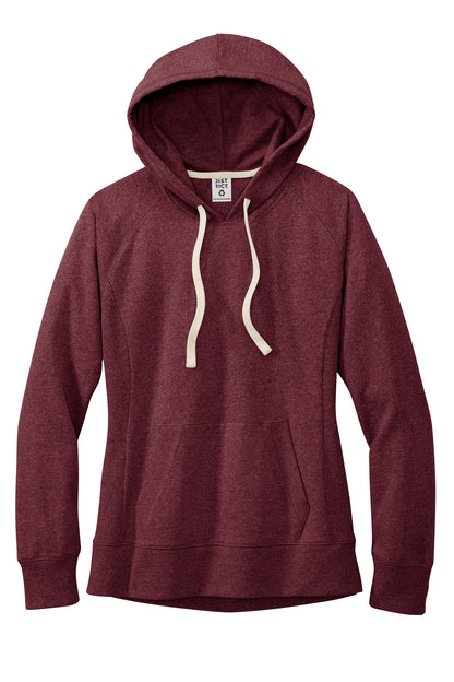 District Women's Re-Fleece Hoodie DT8101 Maroon Heather
