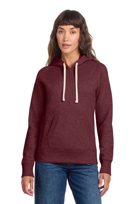 District Women's Re-Fleece Hoodie DT8101 Maroon Heather