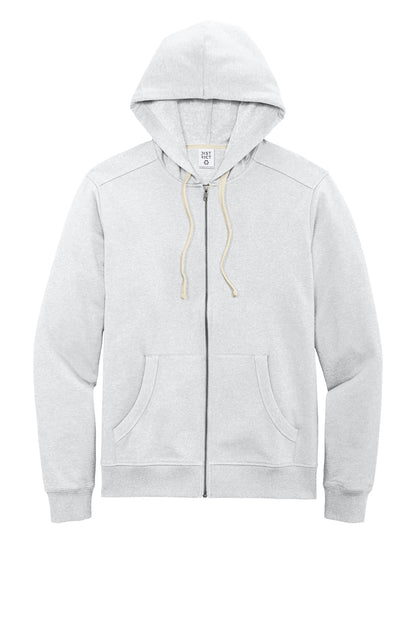 District Re-FleeceFull-Zip Hoodie DT8102 Ash