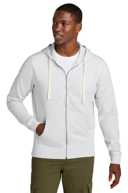 District Re-FleeceFull-Zip Hoodie DT8102 Ash