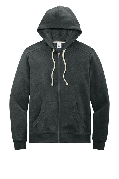 District Re-FleeceFull-Zip Hoodie DT8102 Charcoal Heather