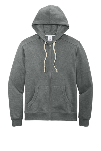 District Re-FleeceFull-Zip Hoodie DT8102 Deep Grey Heather