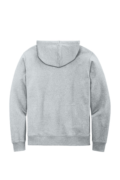 District Re-FleeceFull-Zip Hoodie DT8102 Light Heather Grey