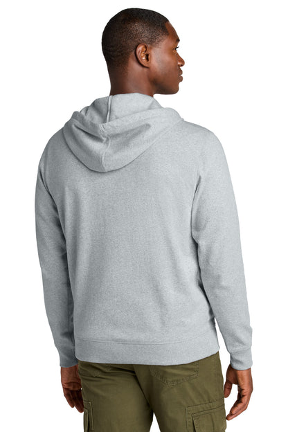 District Re-FleeceFull-Zip Hoodie DT8102 Light Heather Grey