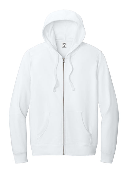 District Re-FleeceFull-Zip Hoodie DT8102 White