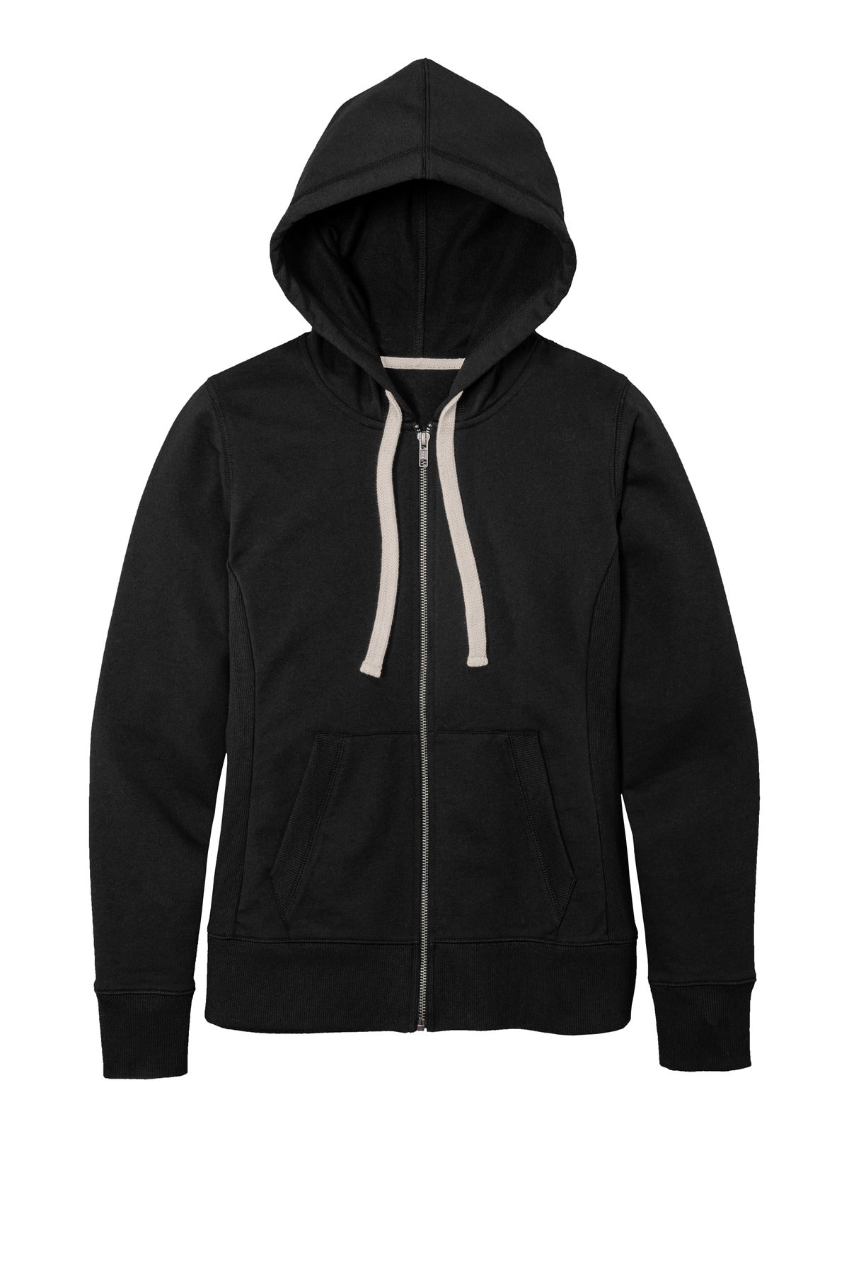 District Women's Re-FleeceFull-Zip Hoodie DT8103 Black