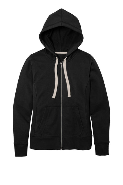 District Women's Re-FleeceFull-Zip Hoodie DT8103 Black