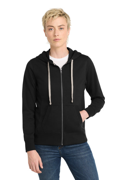 District Women's Re-FleeceFull-Zip Hoodie DT8103 Black