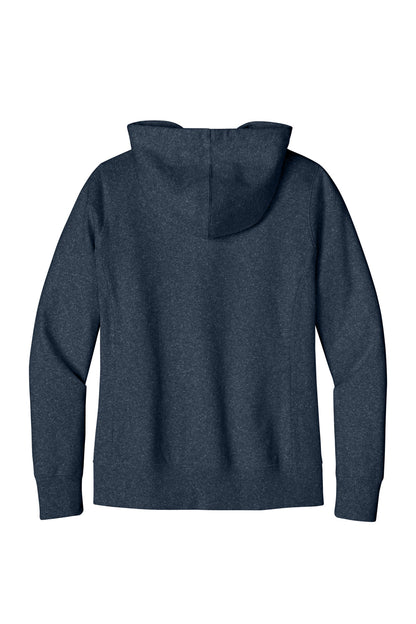District Women's Re-FleeceFull-Zip Hoodie DT8103 Heathered Navy