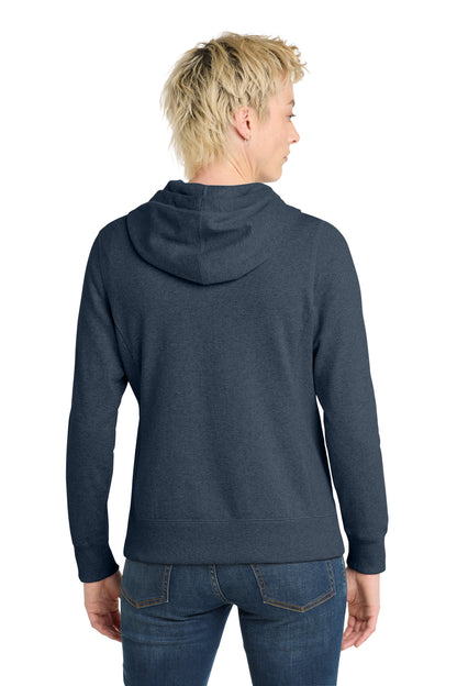 District Women's Re-FleeceFull-Zip Hoodie DT8103 Heathered Navy