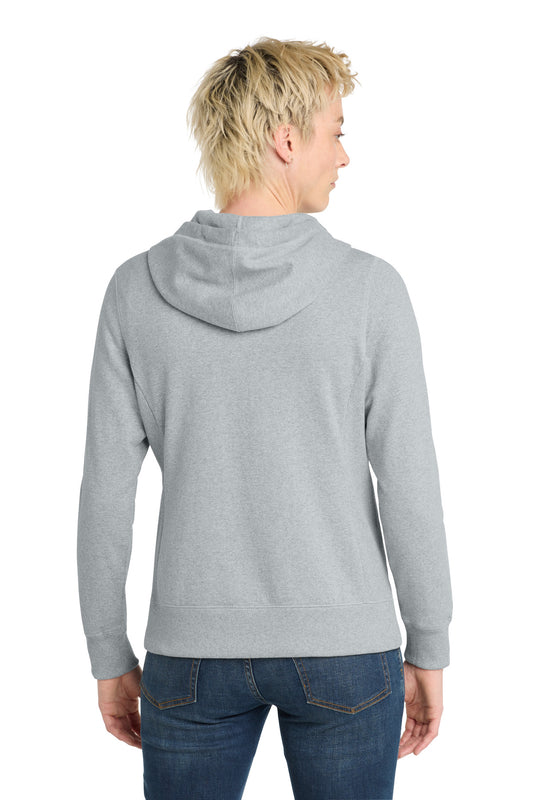 District Women's Re-FleeceFull-Zip Hoodie DT8103 Light Heather Grey