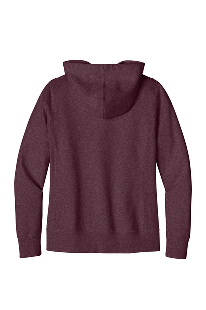 District Women's Re-FleeceFull-Zip Hoodie DT8103 Maroon Heather