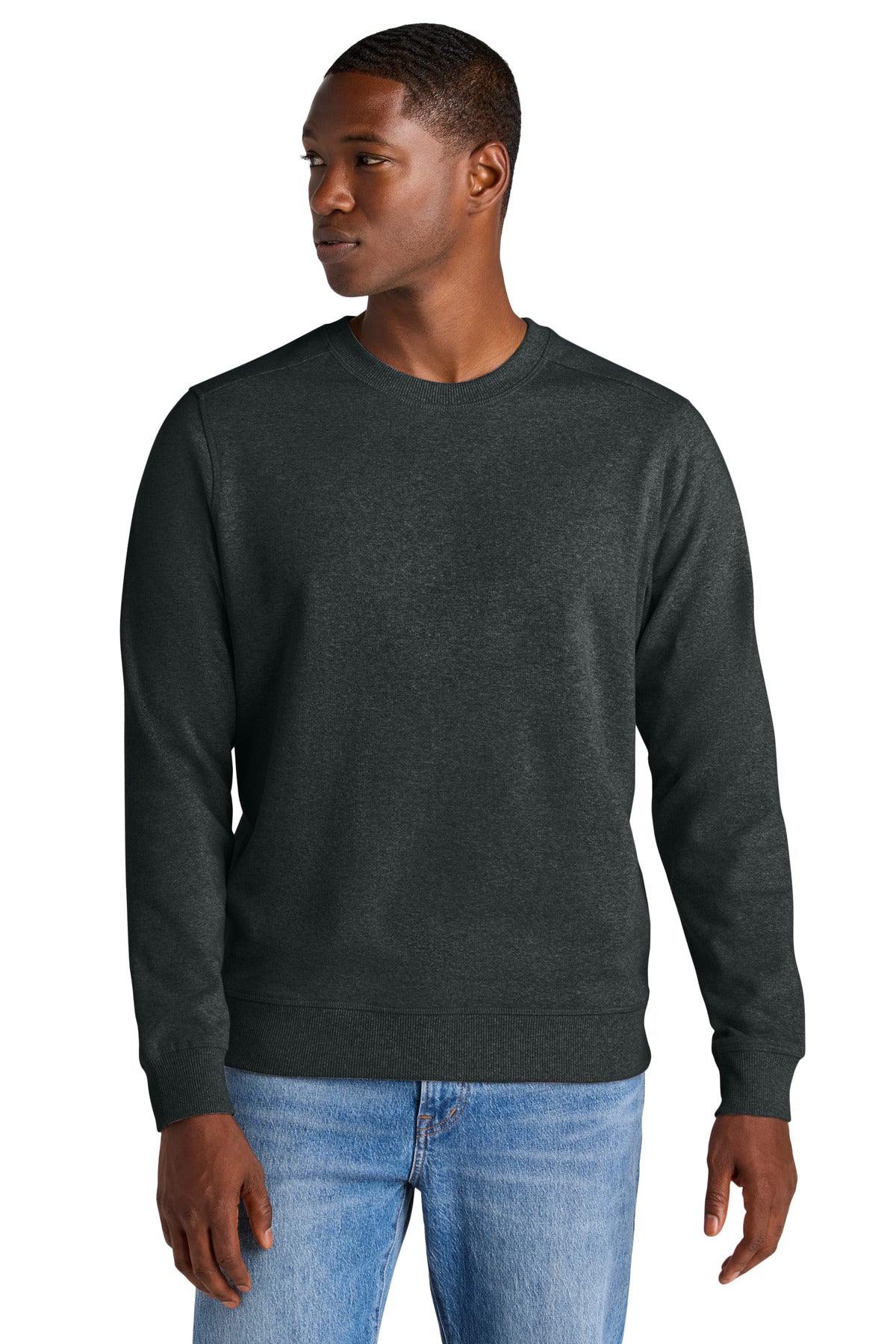 District Re-FleeceCrew DT8104 Charcoal Heather