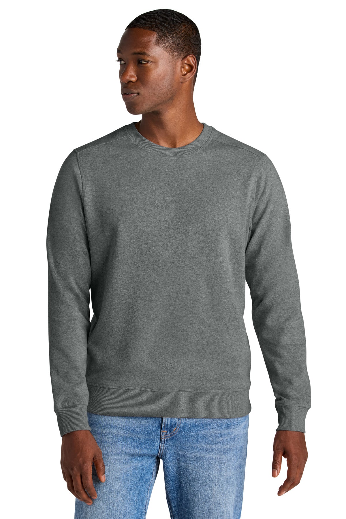 District Re-FleeceCrew DT8104 Deep Grey Heather