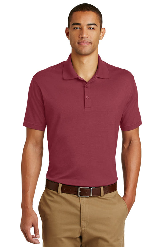 Eddie Bauer Performance Polo. EB102 Red Rhubarb