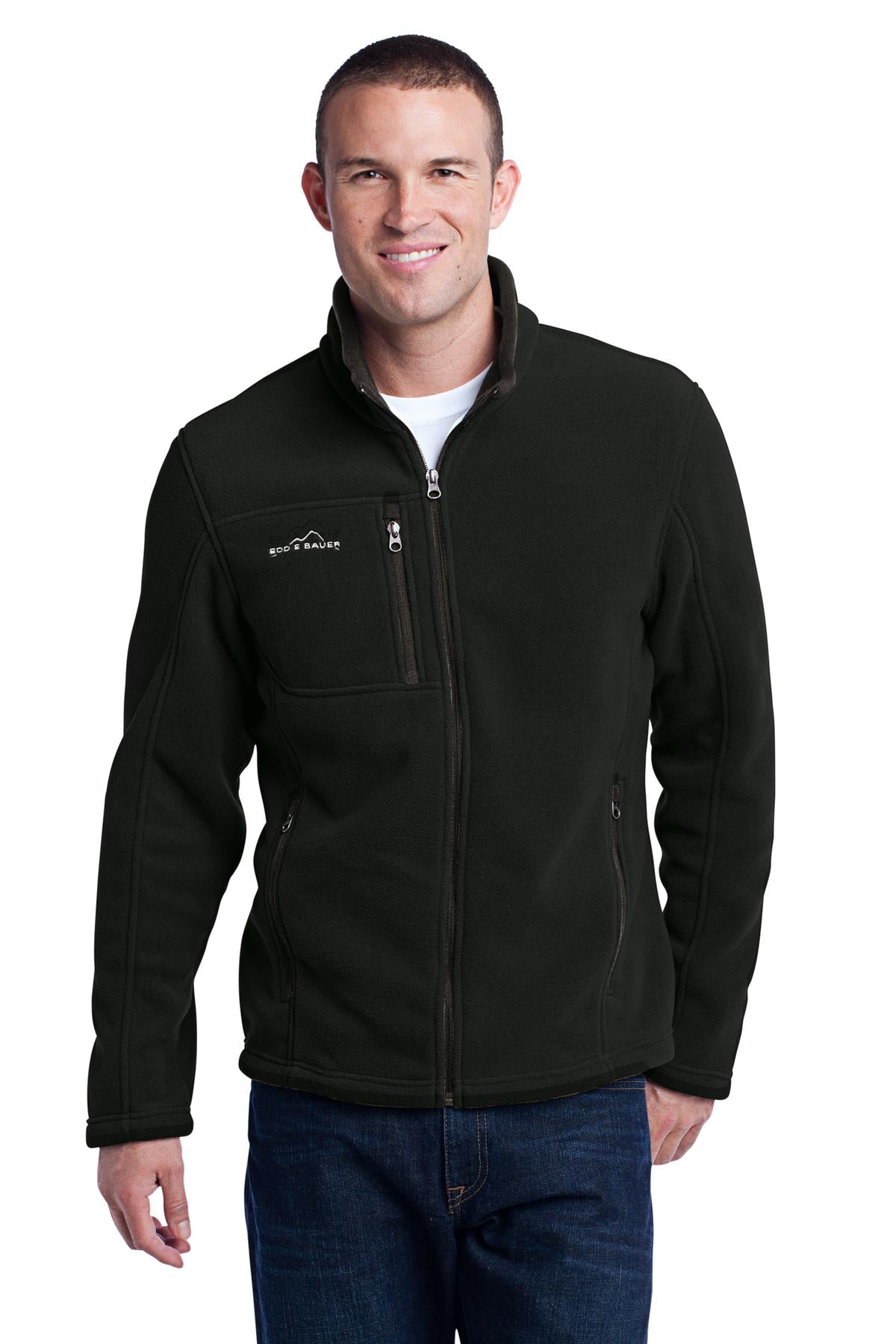 Eddie Bauer Full-Zip Fleece Jacket. EB200 Black