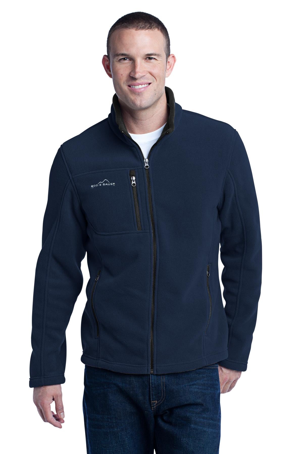 Eddie Bauer Full-Zip Fleece Jacket. EB200 River Blue Navy