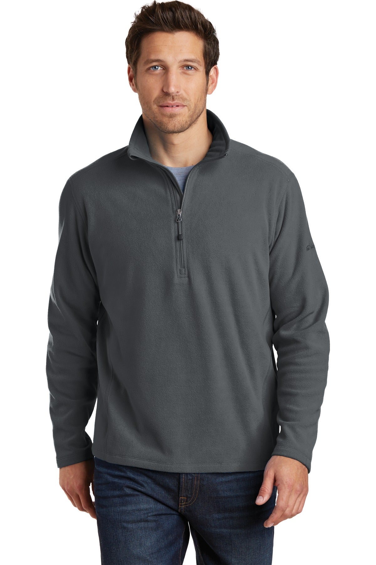 Eddie Bauer1/2-Zip Microfleece Jacket. EB226 Grey Steel