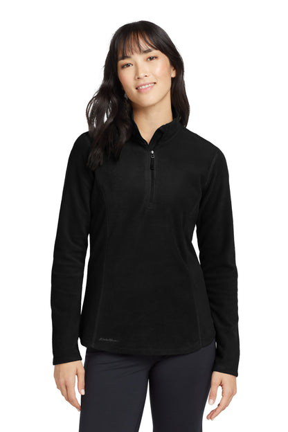 Eddie Bauer Women's 1/2-Zip Microfleece Jacket EB227 Black