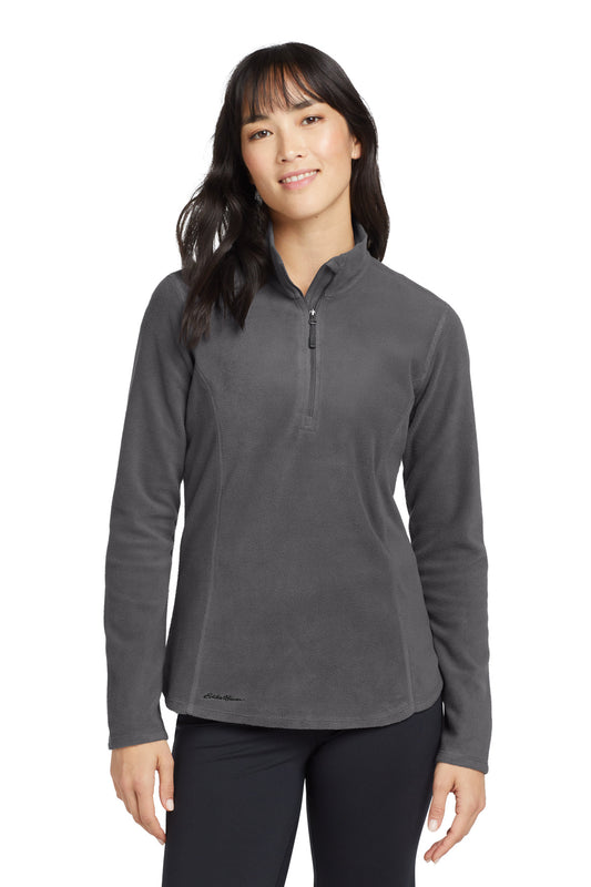 Eddie Bauer Women's 1/2-Zip Microfleece Jacket EB227 Grey Steel