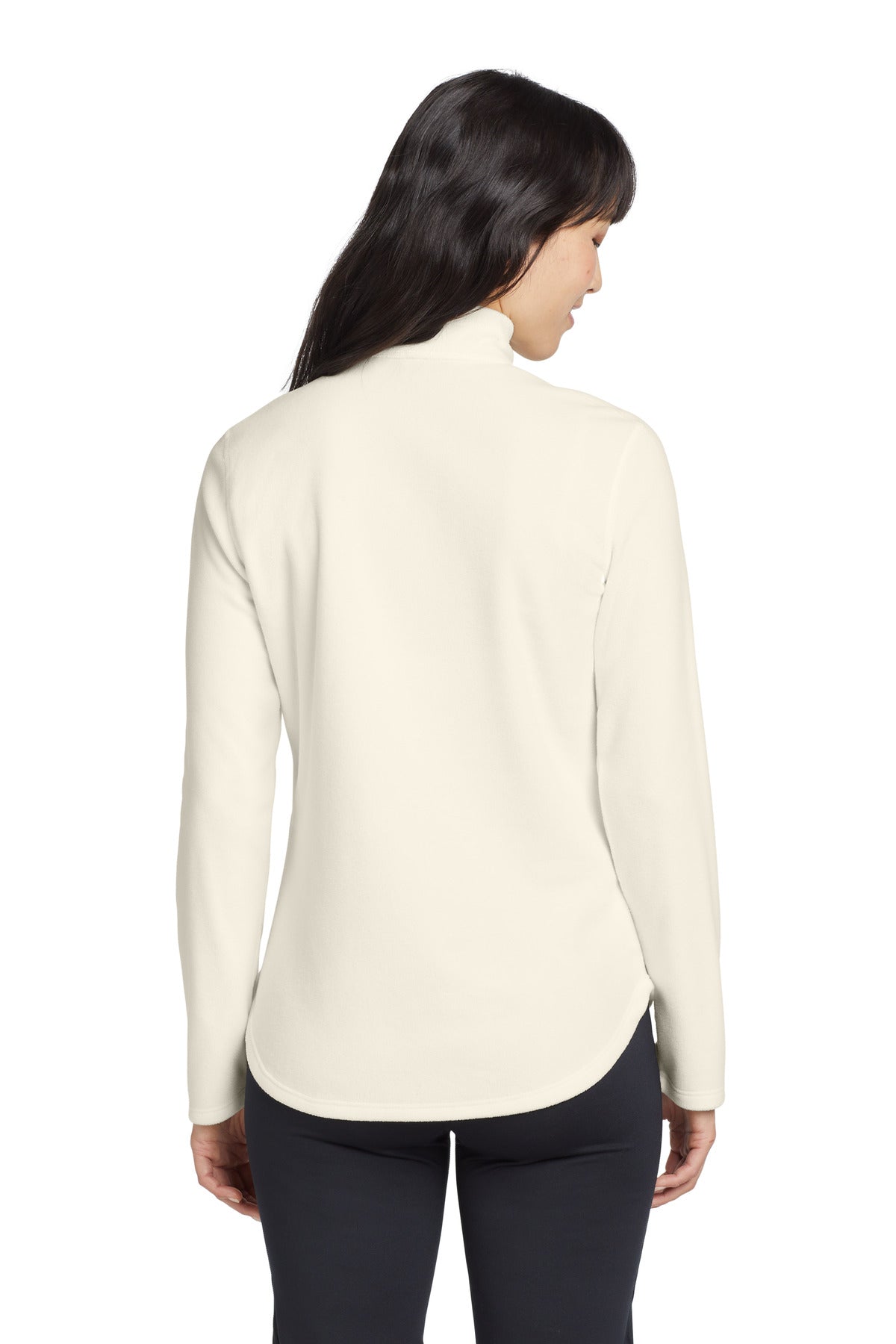 Eddie Bauer Women's 1/2-Zip Microfleece Jacket EB227 Ivory