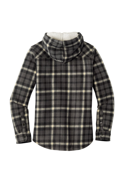 Eddie Bauer Women's Woodland Shirt Jac EB229 Grey Steel/ Bone