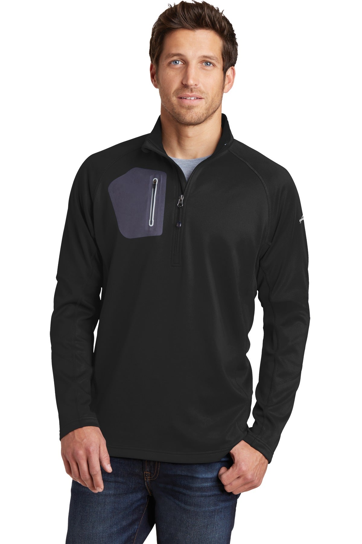 Eddie Bauer 1/2-Zip Performance Fleece. EB234 Black