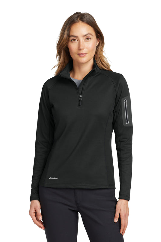 Eddie Bauer Women's 1/2-Zip Performance Fleece. EB235 Black