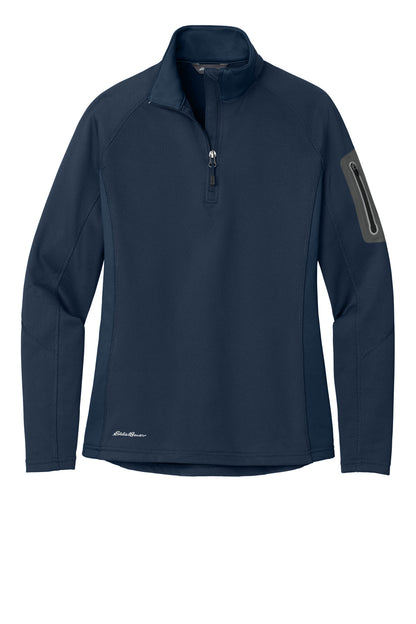 Eddie Bauer Women's 1/2-Zip Performance Fleece. EB235 River Blue Navy