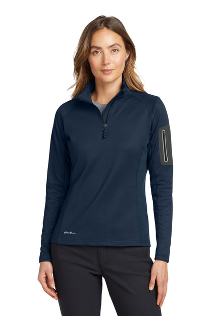 Eddie Bauer Women's 1/2-Zip Performance Fleece. EB235 River Blue Navy
