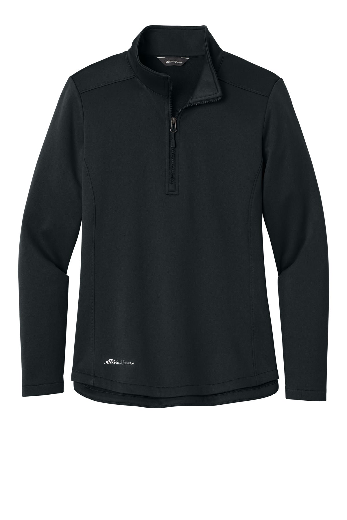 Eddie Bauer Women's Smooth Mid Layer Fleece 1/2-Zip EB2370 Black