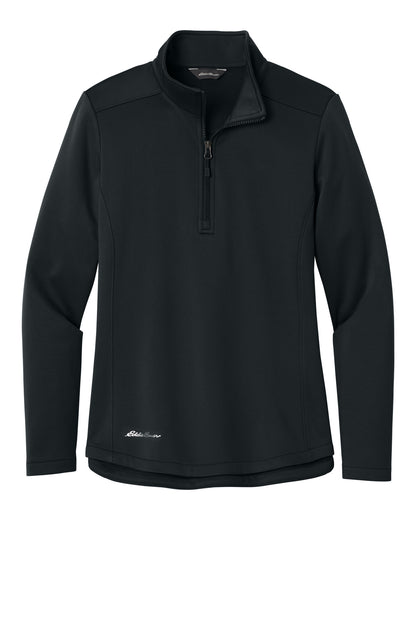 Eddie Bauer Women's Smooth Mid Layer Fleece 1/2-Zip EB2370 Black