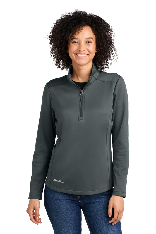 Eddie Bauer Women's Smooth Mid Layer Fleece 1/2-Zip EB2370 Iron Gate