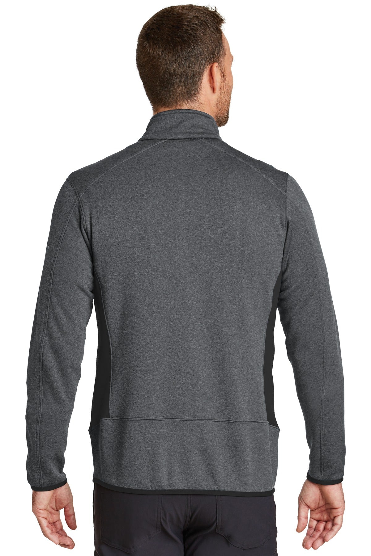 Eddie Bauer Full-Zip Heather Stretch Fleece Jacket. EB238 Dark Charcoal Heather